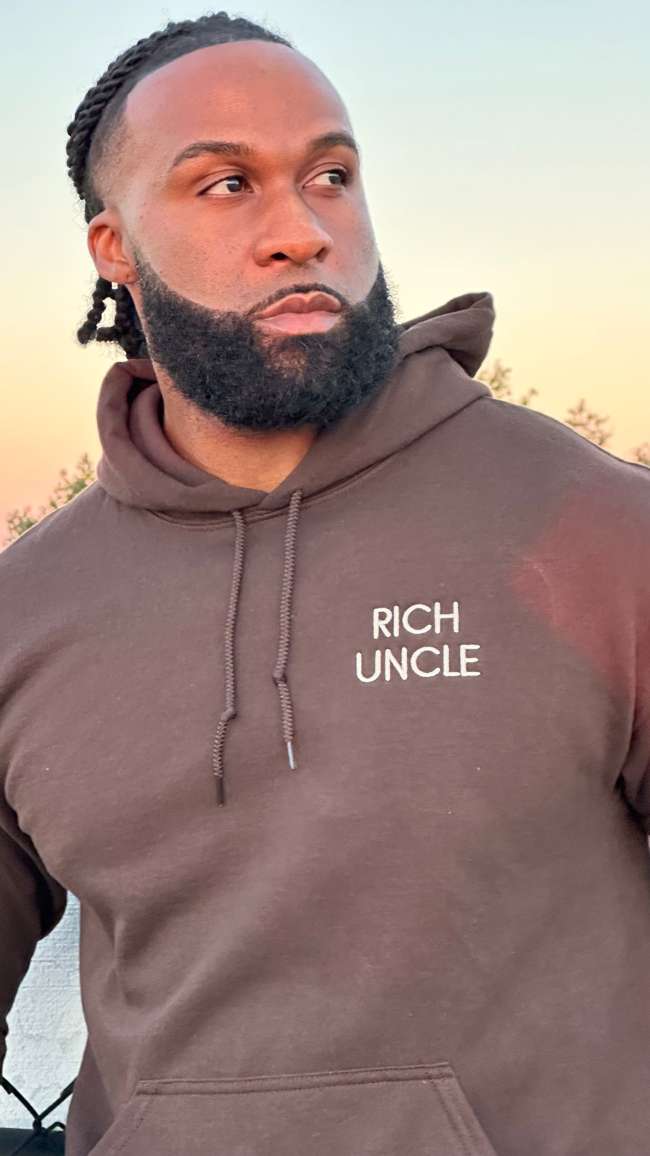 The Rich Uncle Embroidered Hoodie